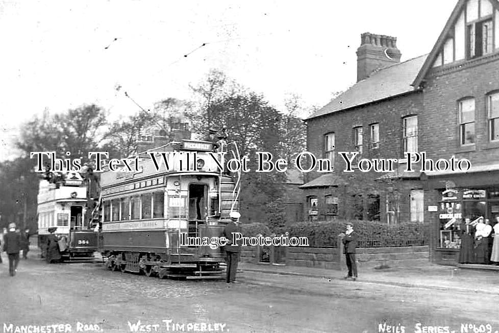 CH 1357 - Trams, West Timperley, Cheshire C1910 – JB Archive