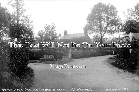 CH 1372 - Coronation Oak Seat & Heath Farm, Great Warford, Cheshire