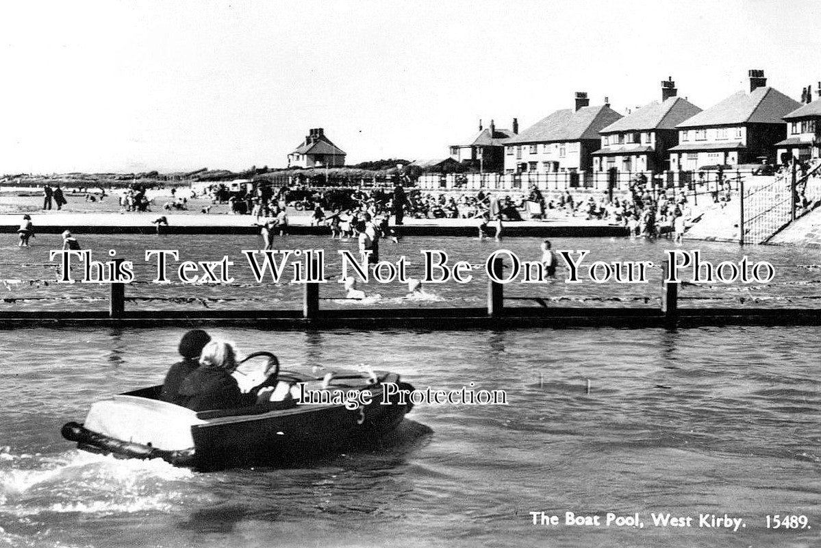 CH 1417 - The Boat Pool, West Kirby, Cheshire