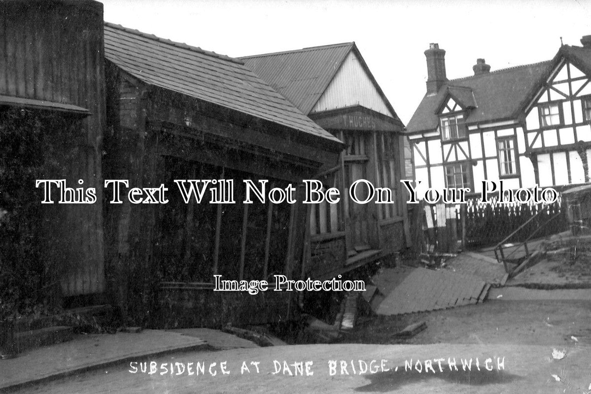 Dane Bridge Congleton CH 1427 - Subsidence At Dane Bridge, Northwich, Cheshire – JB Archive
