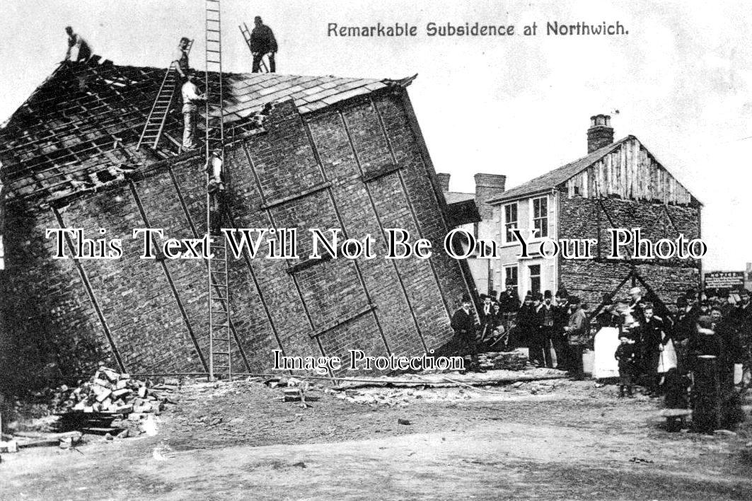 CH 1431 - Subsidence, Northwich, Cheshire 1912