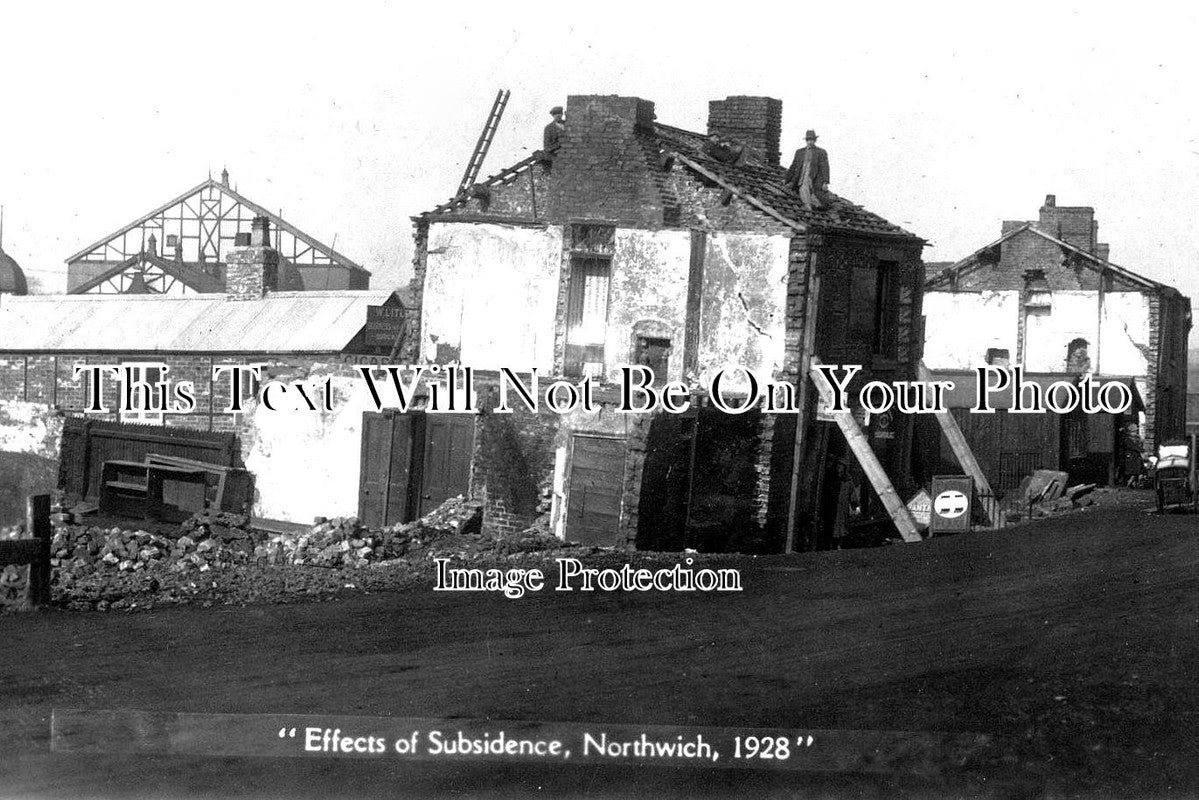 CH 1432 - Effects Of Subsidence, Northwich, Cheshire 1928