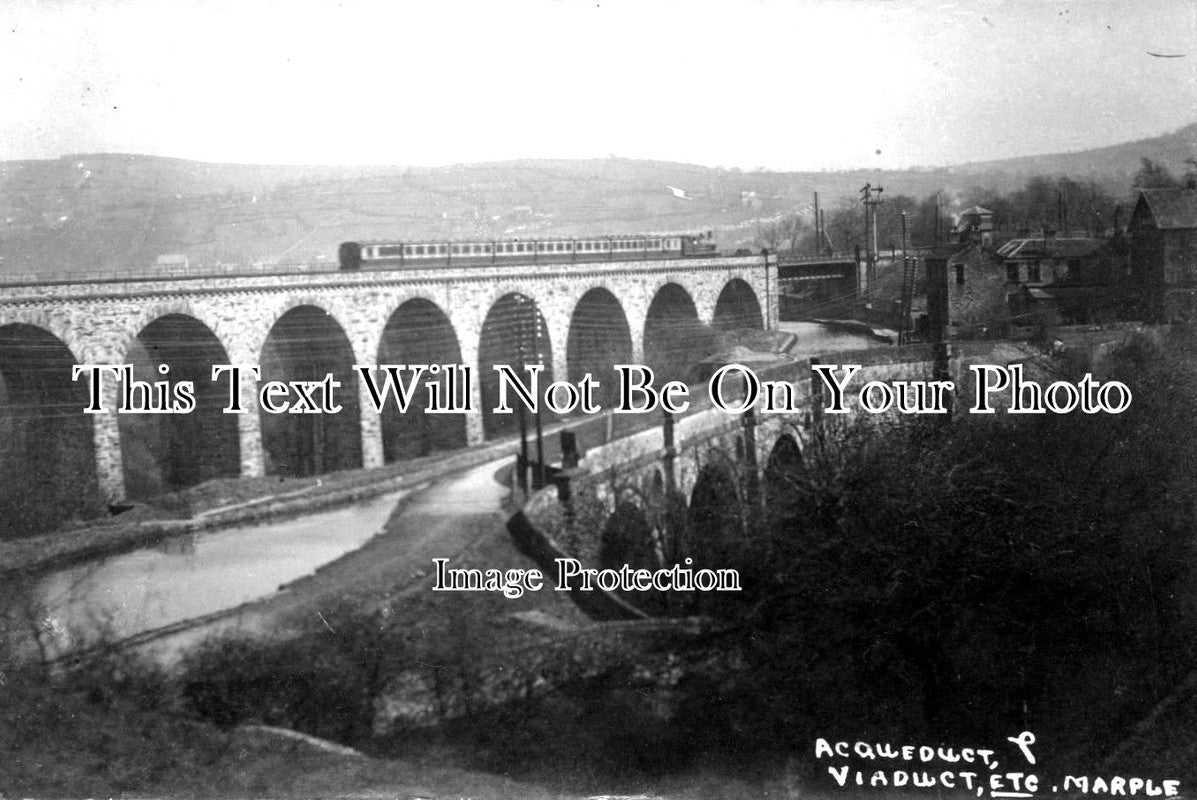 CH 1440 - Aquaduct & Viaduct, Marple, Cheshire