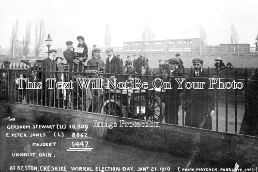 CH 1467 - Wirral Election Day, At Neston, Cheshire 1910