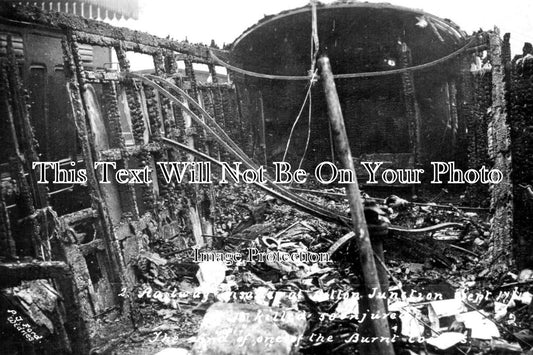 CH 1484 - Ditton Junction Railway Disaster, Burnt Carriage, Cheshire