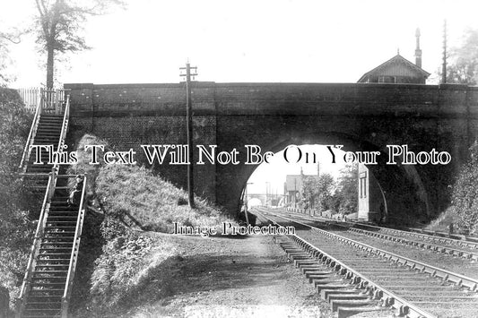 CH 1491 - Bridge Over The Railway Line, Northenden, Cheshire