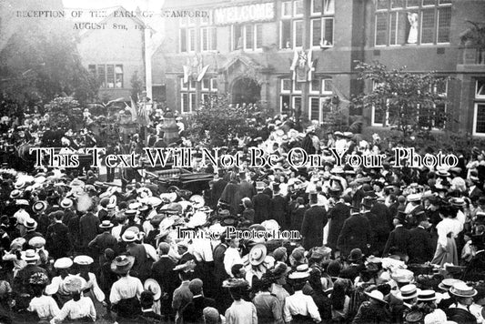 CH 1521 - Altrincham Town Hall, Earl Of Stamford Reception, Cheshire 1906