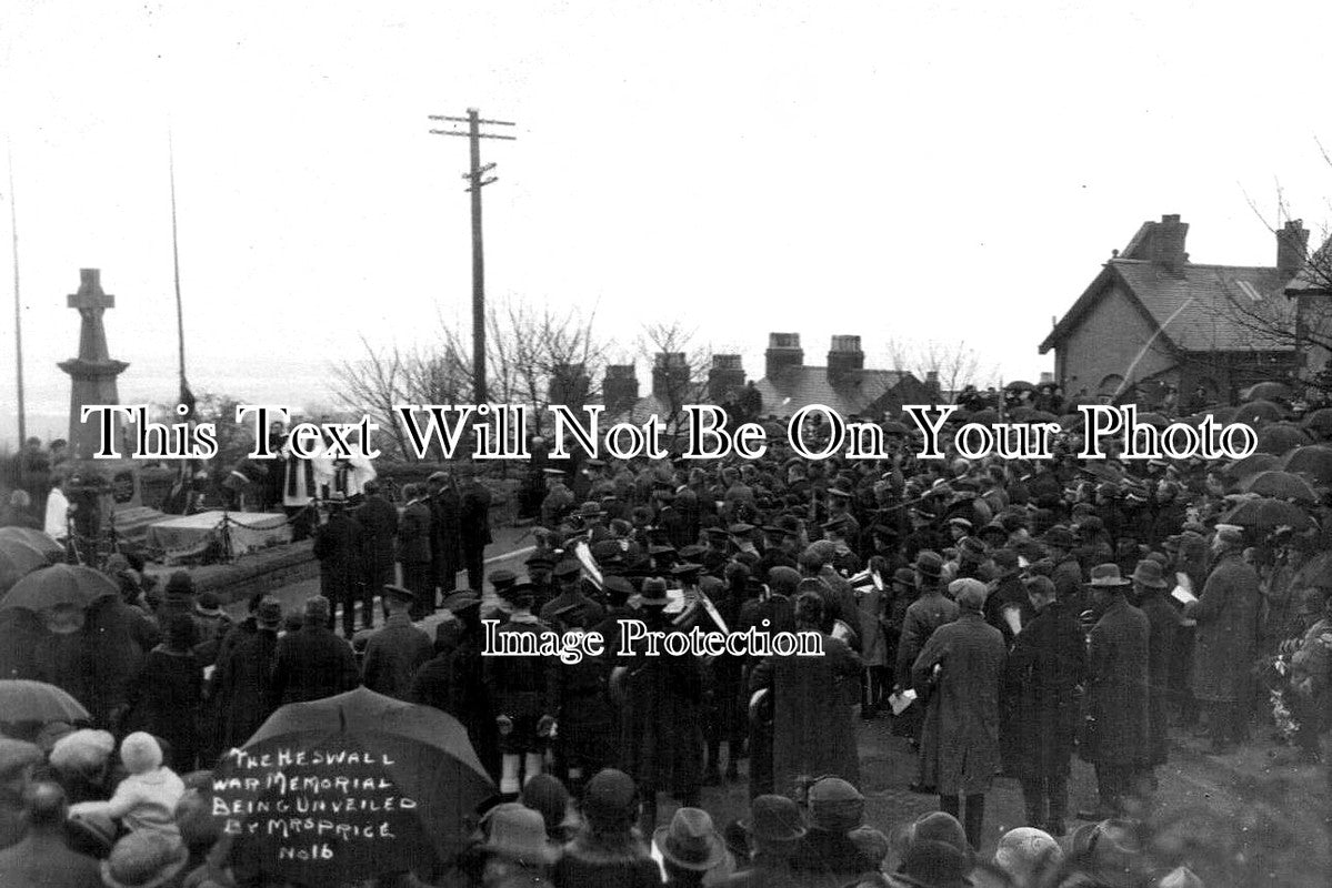 CH 1576 - Heswall War Memorial Unveiling, Cheshire