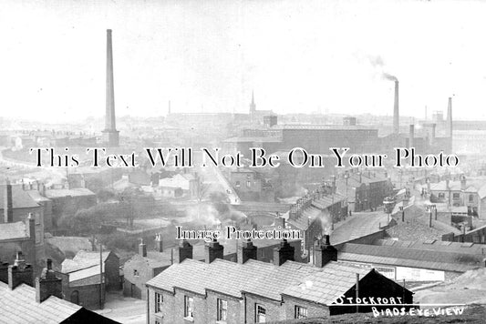 CH 1584 - Birds Eye View Of Stockport, Cheshire