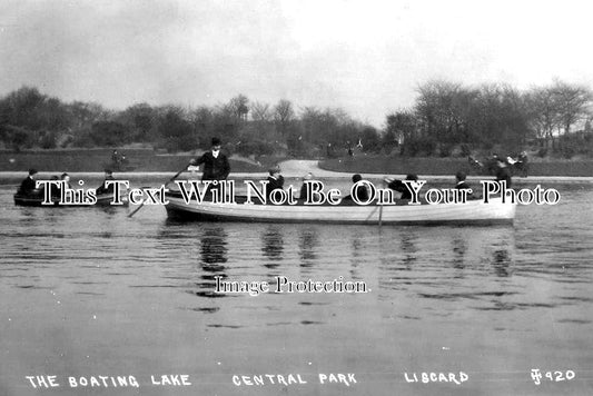 CH 1685 - The Boating Lake, Central Park, Liscard, Wallasey, Cheshire c1910