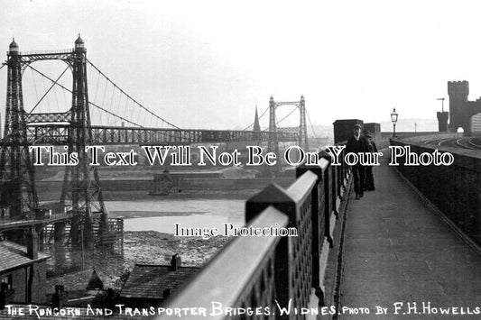 CH 1691 - The Runcorn Railway & Transporter Bridge, Widnes, Cheshire