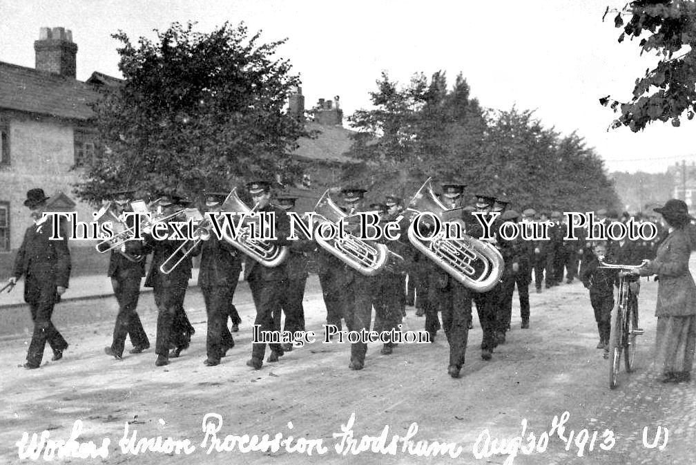 CH 1774 - Workers Union Procession, Frodsham, Cheshire 1913