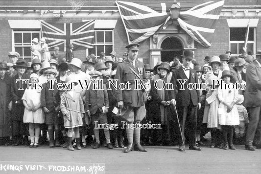 CH 1797 - The Kings Visit Frodsham, Cheshire c1925