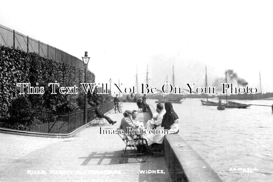 CH 1804 - River Mersey & Promenade, Widnes, Cheshire
