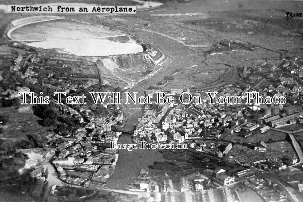CH 1852 - Northwich From An Aeroplane, Cheshire
