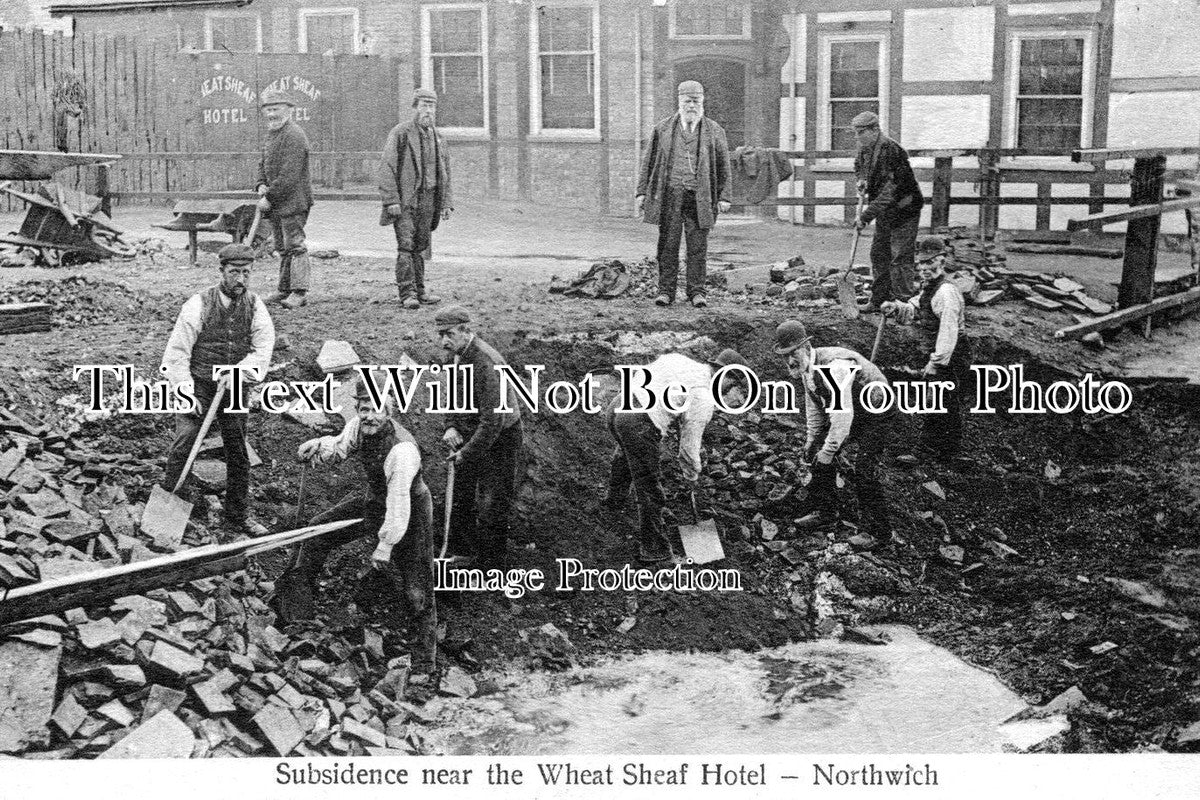CH 196 - Subsidence Near Wheatsheaf Hotel,  Northwich, Cheshire