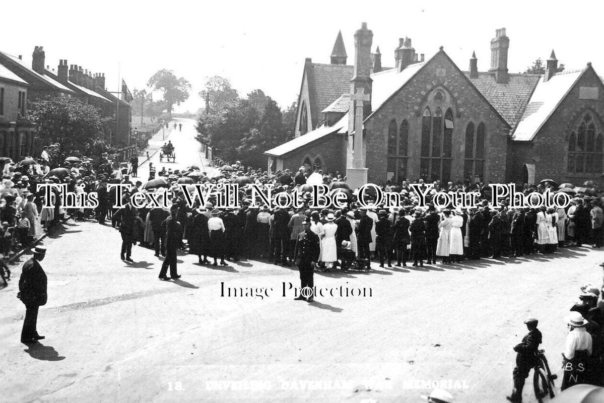 CH 2061 - Unveiling Davenham War Memorial, Cheshire 1921