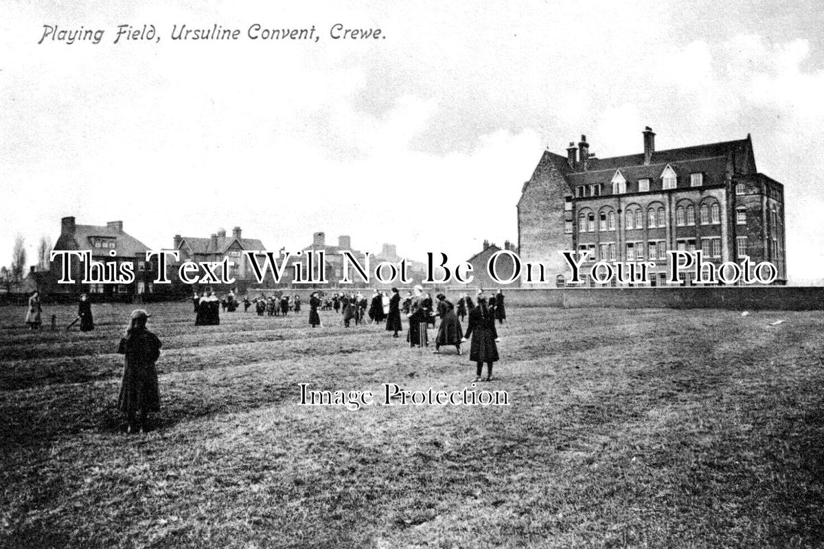 CH 2069 - Playing Field, Ursuline Convent, Crewe, Cheshire