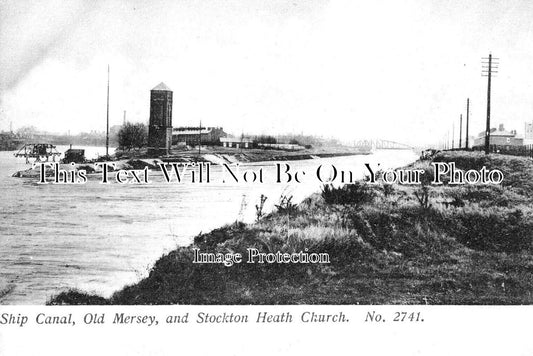 CH 2215 - Ship Canal, Old Mersey & Stockton Heath Church, Cheshire