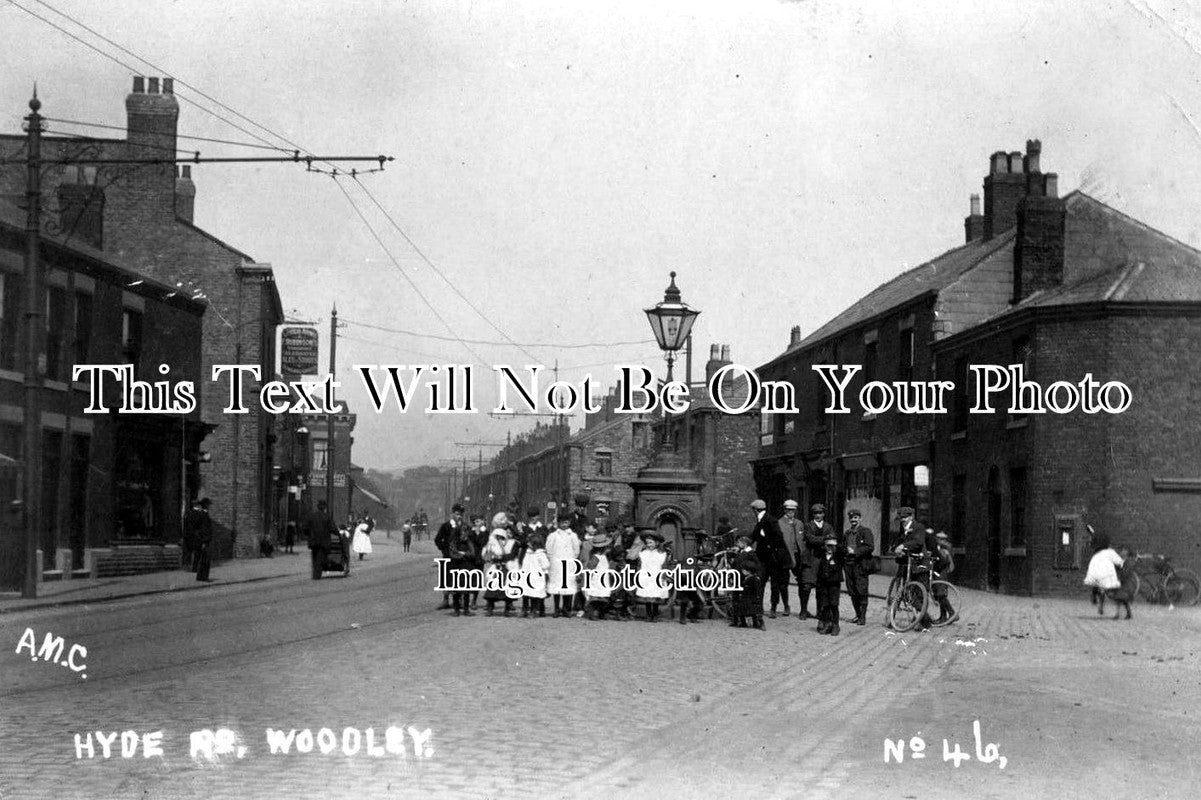 CH 234 - Hyde Road, Woodley, Cheshire c1906