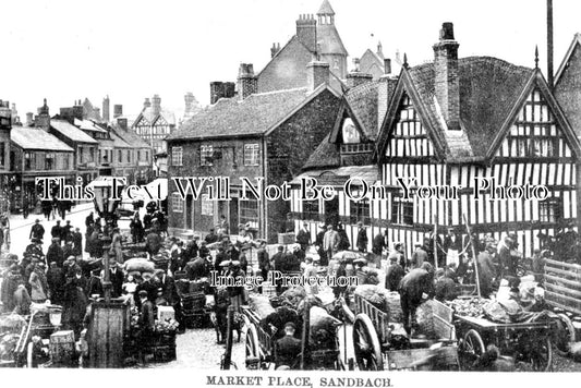 CH 2345 - Market Place, Sandbach, Cheshire c1910