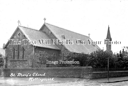 CH 2351 - St Marys Church, Hollingworth, Cheshire c1904