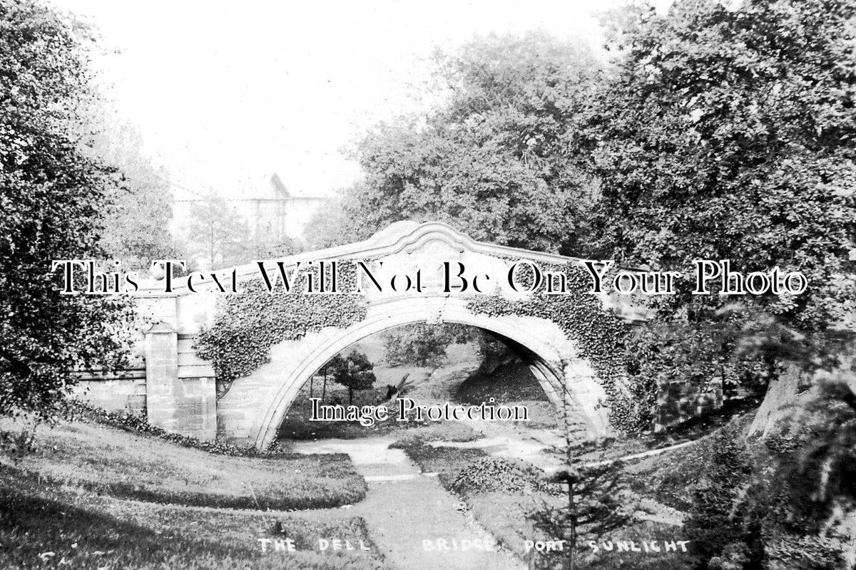 CH 2372 - The Dell Bridge, Port Sunlight, Cheshire