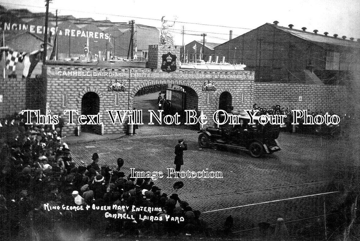 CH 2416 - Royal Visit To Cammell Lairds Yard, Birkenhead, Cheshire