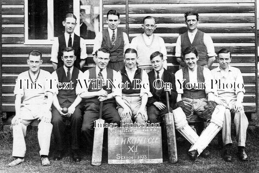 CH 2447 - Chronicle Cricket Team, Congleton, Cheshire 1933