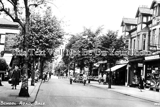 CH 2503 - School Road, Sale, Cheshire c1950