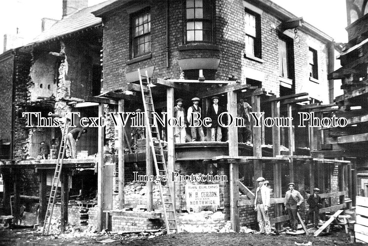 CH 2511 - Raising Shops, Northwich Subsidence, Cheshire