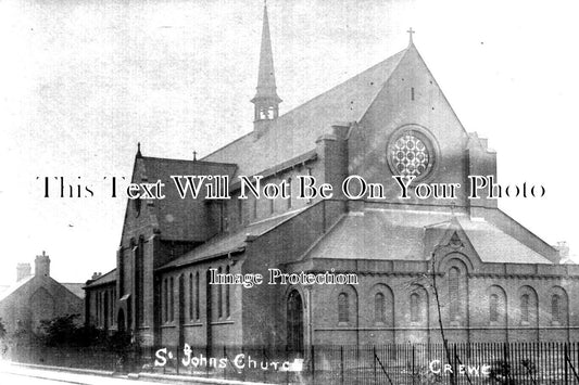 CH 2527 - St Johns Church, Crewe, Cheshire