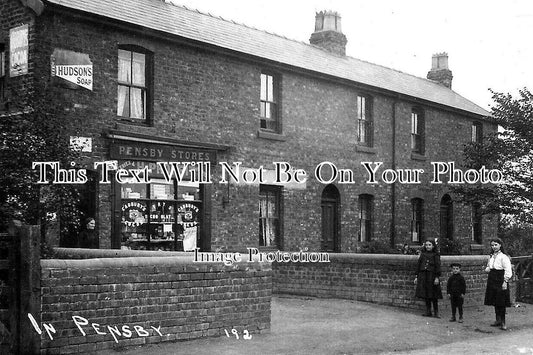 CH 2585 - Pensby Stores & Post Office, Wirral, Cheshire c1911