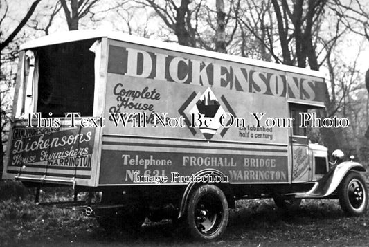 CH 2632 - Dickensons Van, Froghall Bridge, Warrington, Cheshire