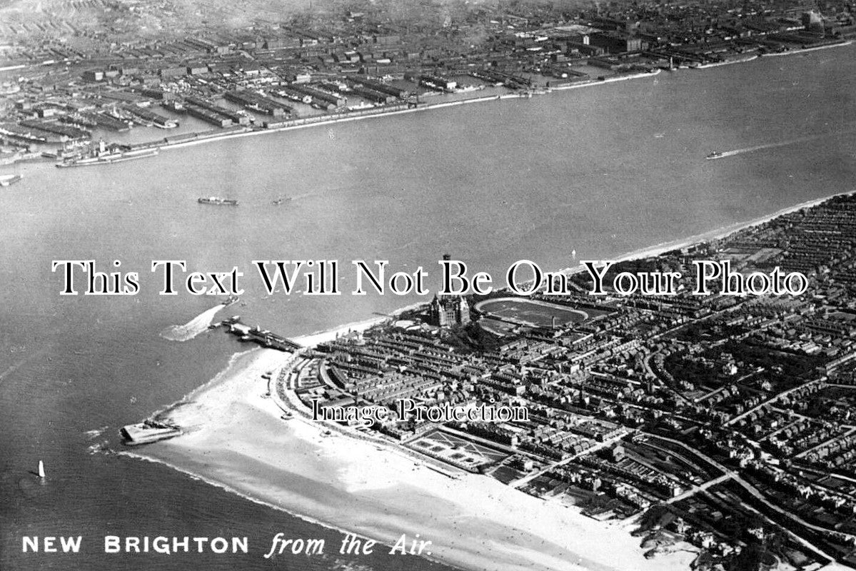 CH 2690 - New Brighton From The Air, Cheshire