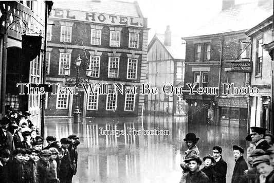 CH 2704 - The Great Flood, Northwich, Cheshire c1920