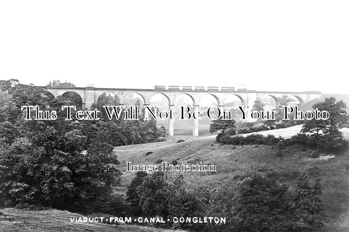 CH 2713 - Viaduct From Canal, Congleton, Cheshire