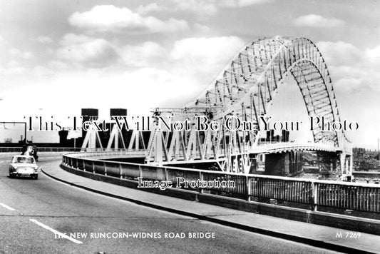 CH 2734 - The New Runcorn - Widnes Road Bridge, Cheshire c1961