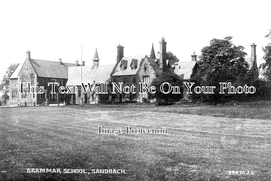 CH 2741 - Grammar School, Sandbach, Cheshire c1920
