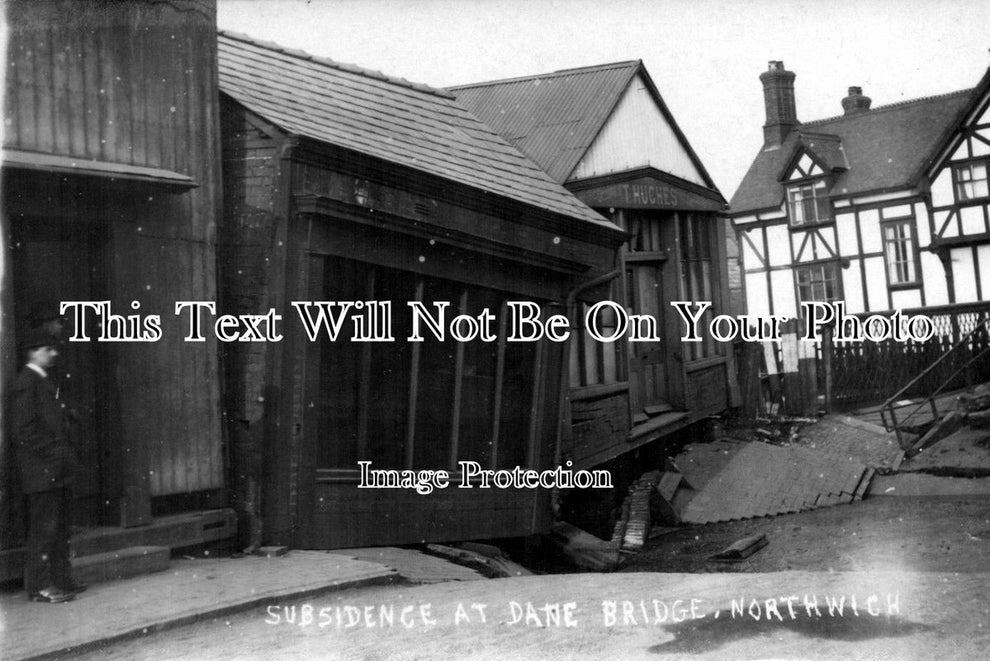 Dane Bridge Congleton CH 278 - Subsidence at Dane Bridge, Northwich, Cheshire – JB Archive