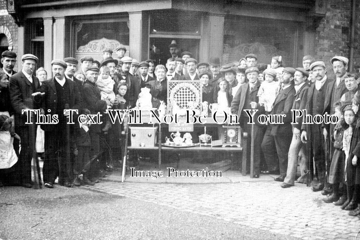 CH 2804 - Lord Raglan Pub Fishing Match, Crewe, Cheshire c1907