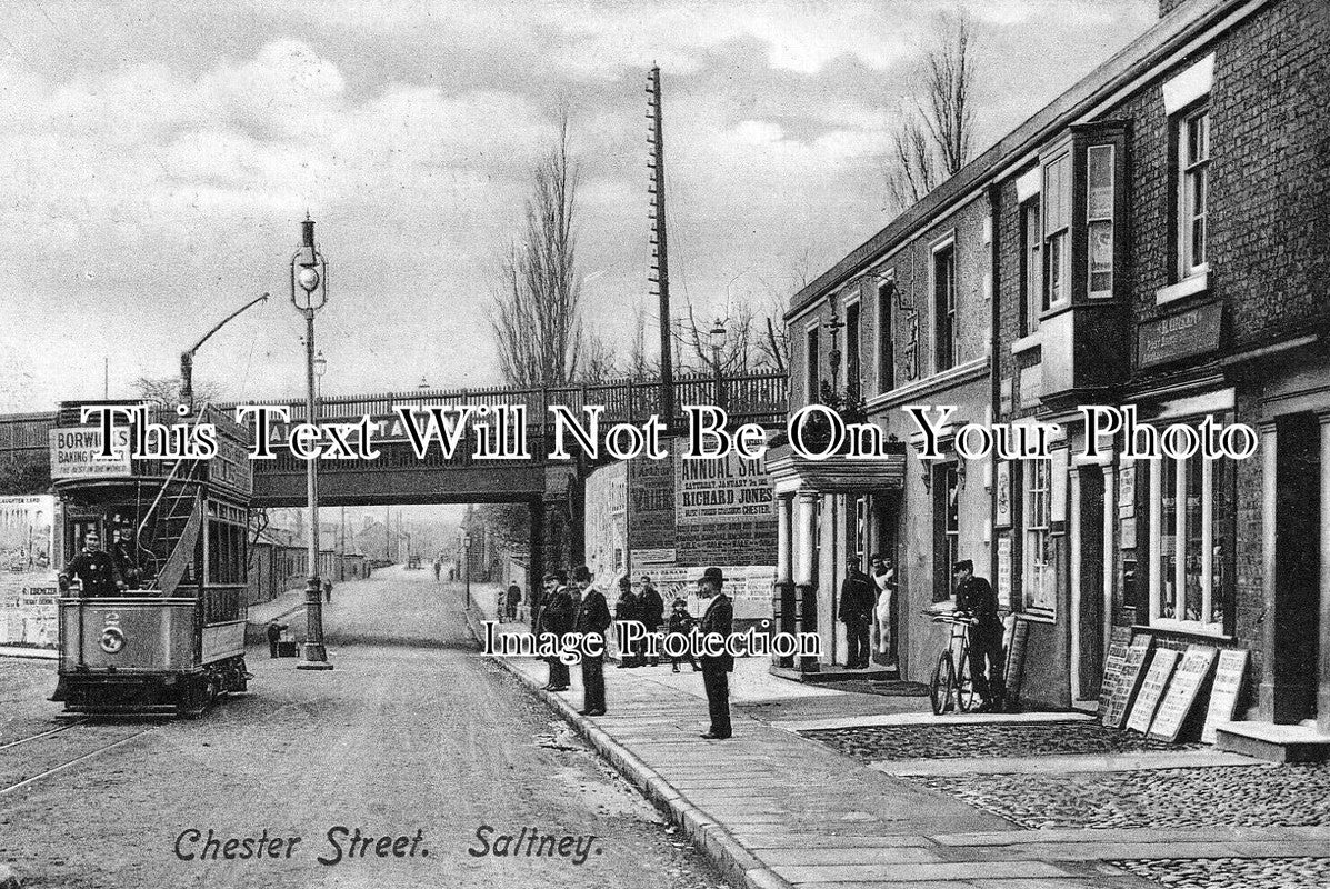 CH 2812 - Chester Street, Saltney, Cheshire c1905