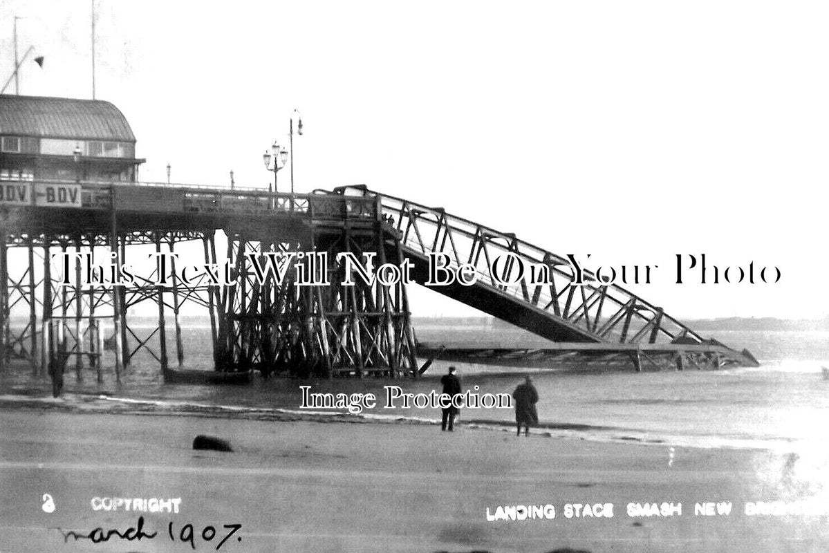 CH 2823 - Landing Stage Smash, New Brighton, Cheshire c1907