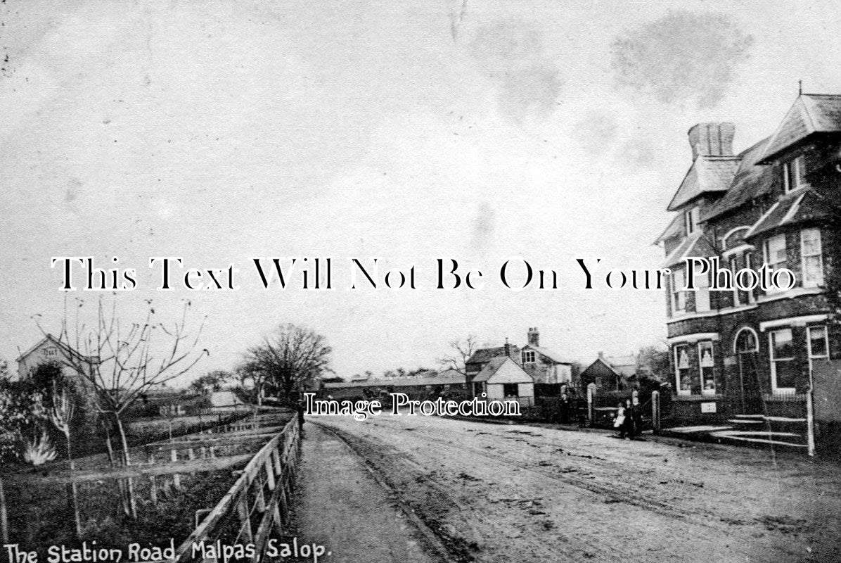 CH 285 - Station Road, Malpas, Salop, Cheshire c1909