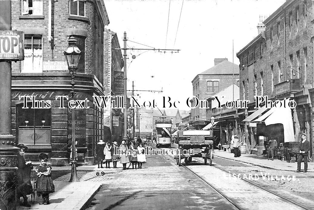 CH 2876 - Liscard Village, Merseyside, Cheshire c1904