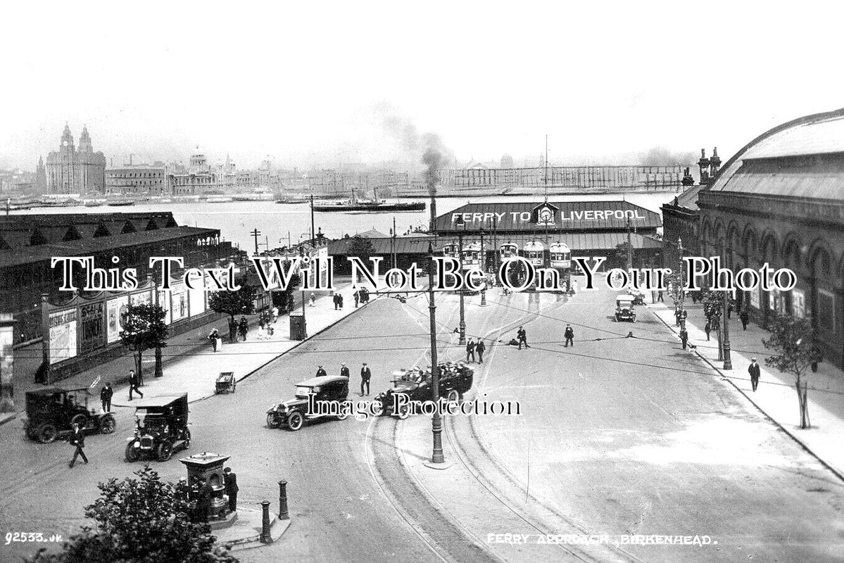 CH 2901 - Ferry Approach, Birkenhead, Cheshire c1927