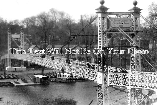 CH 2912 - Queens Park Bridge Being Painted, Chester, Cheshire c1923
