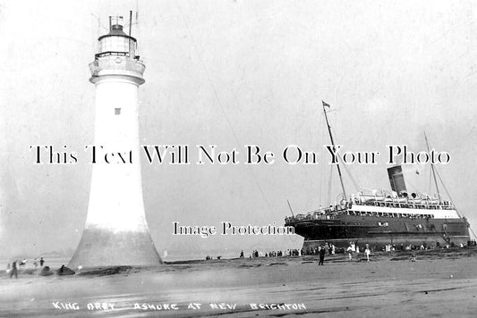 CH 2985 - King Orry Shipwreck, New Brighton, Cheshire 1921
