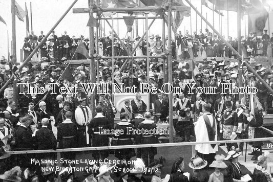 CH 2986 - Masonic Stone Laying, New Brighton Grammar School, Cheshire