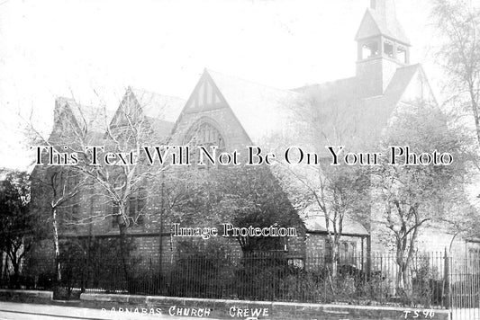 CH 2990 - St Barnabas Church, Crewe, Cheshire c1906